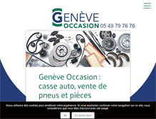 Tablet Screenshot of geneve-occasion-niort.fr